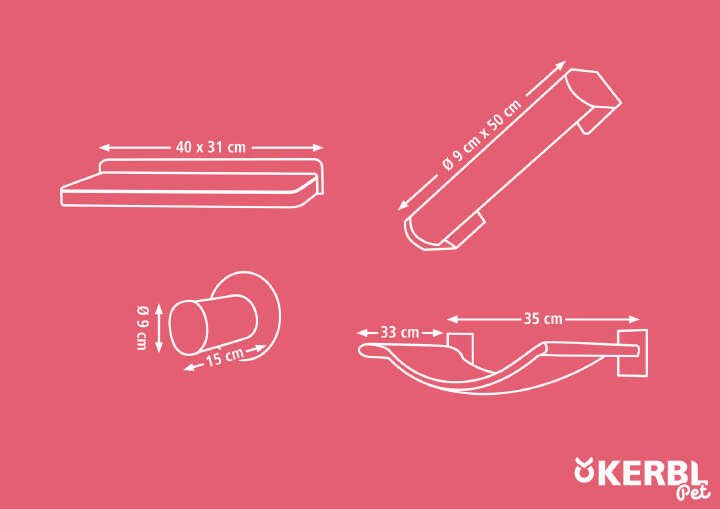 KERBL Katzen Kletterwand Alps